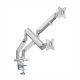 PARROT BRACKET - MONITOR CLAMP DUAL ARM WITH GAS SPRING
