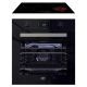 Defy Slimline Bundle - 60cm Glass Undercounter Oven Black + 60cm 4 Solid Plates Hob Black