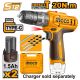 INGCO 12V LITHIUM-ION IMPACT DRILL - 2 x 1.5AH - (20 Nm