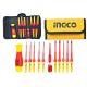 INGCO 12pcs Interchangeable Insulated Screwdriver