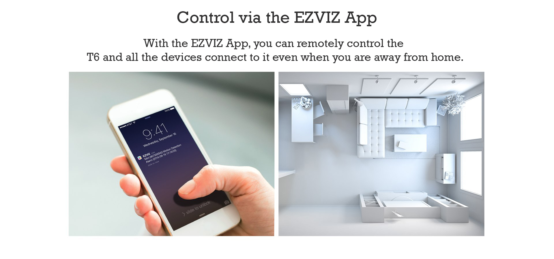 Control via the EZVIZ App